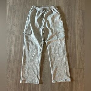 Gray Cargo Sweatpants